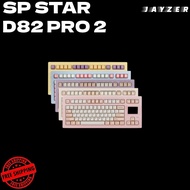 (SG) SP STAR D82 Pro 2 Mechanical Keyboard LCD Screen Wireless Bluetooth 2.4G RGB Hot Swappable Gami