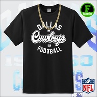 GILDAN NFL Dallas Cowboys Football Team T t-shirt Cowboys t-shirt Football t-shirt Rubberized Print