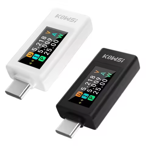 TFT Display Type-C Tester 0.96inch 4-30V 0-8A Current Voltage Monitor Fast Charging Voltage Ammeter 