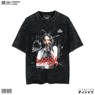 TISSATSU AESPA KARINA Oversize Washed T-Shirt Kpop Wash Slimfit T-Shirt/ AESPA-37/