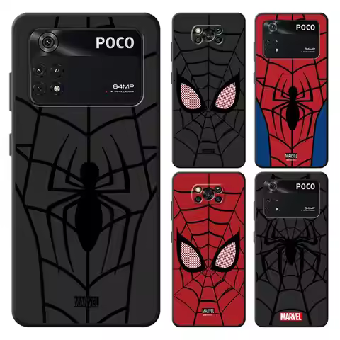 Marvel Spiderman Case for Xiaomi Poco F8 X3 X4 X5 X7 Pro F1 C71 M3 M4 M7 Pro C50 F3 M5 C75 C61 Funda