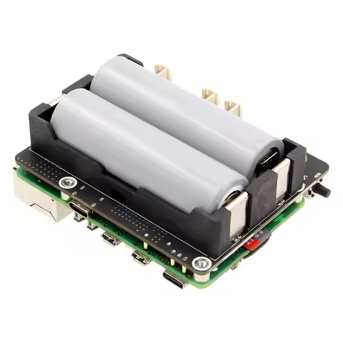 Geekbord X1205 Raspberry Pi 5 UPS Hat, 2-Cell 21700 Battery Holder with Auto Shutdown, Low Standby, 