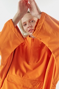 Waffle Poncho - Polar fleece soft shell fabric for heavy duty.