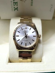 Rolex勞力士極罕有Airking 5500 14K全金釘帶保証書及行維修纸全齊，not cartier,PP,VC,brequet