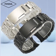 Fossil Fosil Watch Strap Steel Band Hollow Quartz Mechanical Watch Folding Buckle Replacement Stainless Steel Watch