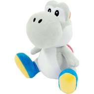 Sanei Boeki Super Mario All Star Collection White Yoshi Plush Toy AC50, 13.5x15.5x20cm