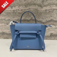 Celine 189003 珠地小牛皮袖珍型 Nano Belt 鯰魚包 Azure 蔚藍《佳節年終折扣》