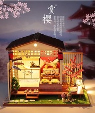 娃娃屋🌸成品訂製🌸日式庭院 和風DIY小屋 小房子 模型屋 袖珍屋🎐迷你場景 微景拍照道具 手工製品