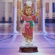 13.8cm Divino Niño Jesus Resin Statue - Waterproof Religious Altar Decor for Home Prayer, Christmas 