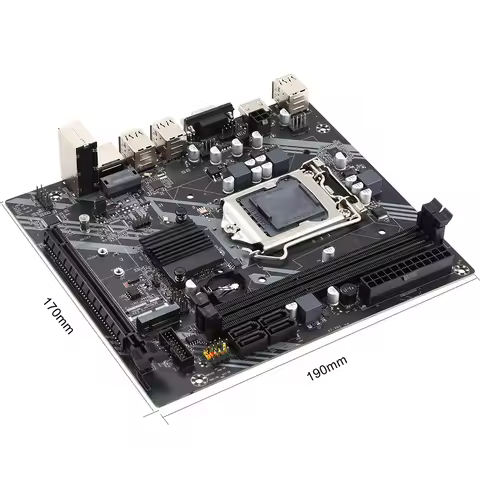 H61-S Desktop Motherboard Socket LGA 1155 for Intel Core i3 i5 i7 2*DDR3 Memory SATA2.0 PCIE 16G H61