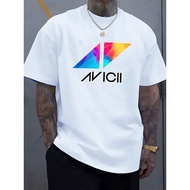 Avicii Tribute T-Shirt | Iconic Logo & Geometric Design, Casual Crew Neck, Regular Fit, Summer Essen