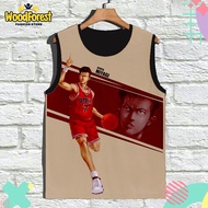 Slam Dunk v8 Kids Singlet Anime Slam Dunk 3D Printing Manga Kids Singlet For Ages 1-12 Years - WoodF