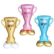 61inch Stand Best 1 Trophy Foil Balloons Football Party Supplies Soccer Themed Birthday Party Decora