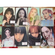 BLACKPINK LISA JENNIE JISOO ROSE BORN PINK WELCOMING COLLECTION OFFICIAL PHOTOCARD