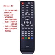 Hisense EN-83801 New Original LCD LED TV HDTV Remote Control Remote Control Hisense H32A30 Fit For Model 32M2160 - 40M2160 - 32D50,40D50 - 30D51,40D51 - ,40D52 - 24D33,32D33 -,40D36 - 32W22(Does not support ER-8380232D52)