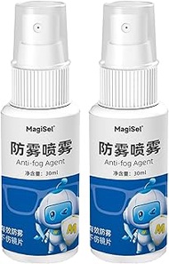 MagiSel Anti-fog spray, anti-fog spray, 2 pieces, fog rain protection, defogger spray, waterproof de
