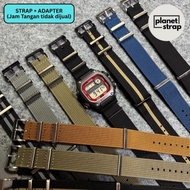 Nato Strap Ribbed Nylon Casio DW291 DW-291H Series Watch Strap with Adapter Strap