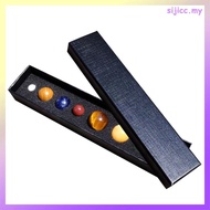 8Pcs Decorative Mineral Stone Eight Planets Figurines Solar System Desk Ornament sijicc