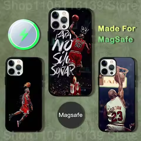 Basketball J-Jordan 23 Phone Case For iPhone 17,16,15,14,13,12,11,Pro,Max,Plus,Mini,SE4,E Magnetic M