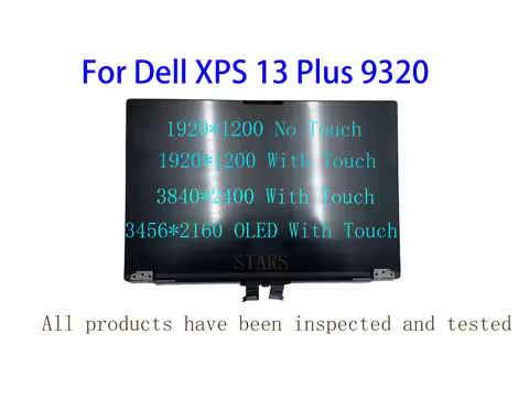13.4 inch Touch Screen For Dell XPS 13 Plus 9320 P151 P151G001 LCD Display Panel Full Assembly FHD U