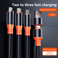 5 In 1 100W Fast Charging Cable USB Type C PD Micro USB Power Charger Line Adapter Accessories For i