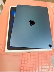 店面平板出清🌟🔺蘋果原廠保固2024/3/2🔺🌟🔺全新M1🔺🔋100% 🍎 Apple ipad Air5🍎10.9吋 64G 藍色🍎可加購Appel Pencil2筆