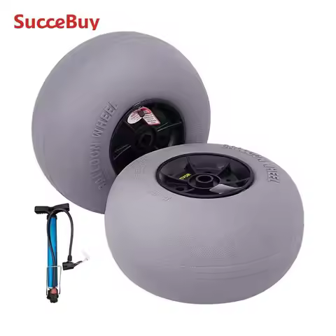 SucceBuy Beach Balloon Wheels 9/13/15.7" Replacement Sand Tires TPU Cart Tires for Kayak Dolly Canoe