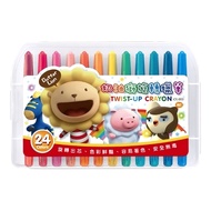 Shopee Arrive The Next Day SIMBALION Cream Lion CY-003 Rotating Crayon-24 Colors