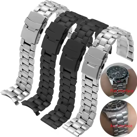 20 22mm For Seiko Timex Citizen Casio EDIFICE EFV-540 500 EFS-S510 EFB-650 EQB-501 EFR-303L/303D Sta