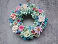 初夏花曆-永生繡球花圈