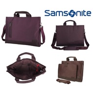READY STOCK! Samsonite T7130s 13' - 14' Laptop Notebook Sleeve Case Shoulder Bag - Brown