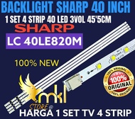 BACKLIGHT TV LCD LED SHARP 40 INCH LC 40LE820M