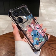OPPO Reno 16 Pro 5G Reno16F Couple Stitch Love Case Anti Yellow Space Cover Clear Airbag Durable Cas