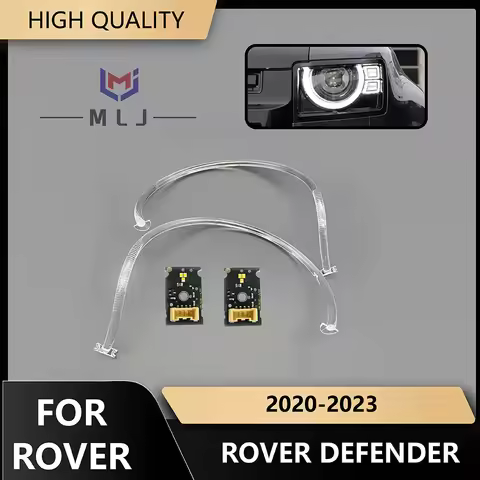 LED Angel Eye DRL Board Light Guide Tube Strip Daytime Running Light Source Chip For Land Rover Defe