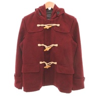 Coat Duffle wool Red Direct from Japan Secondhand