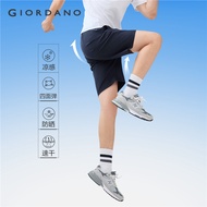 GIORDANO Men Shorts Ice Cooling Quick Dry Summer Shorts 4-Way Stretch Elastic Waist Simnple Fashion