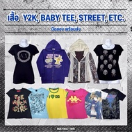 CROP TOP BABY TEE Foreign Style Y2K Second Hand | Y2K STREET ACUBI GYARU GRUNGE GOTHCORE