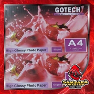 Gotech 135gsm Glossy Photo Paper, 100 pieces