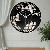 Art Clock Map World Wholesale Living Room Decorative Wall Clock Simple Silent Nordic Clock XRHK