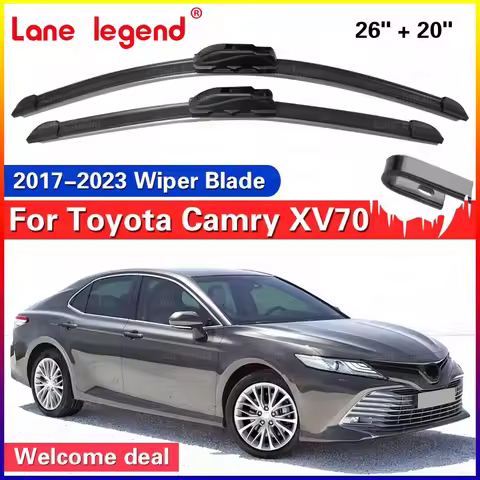 Car Wiper Blades For Toyota Camry XV70 LE TRD SX 2017 - 2023 Front Windscreen Windshield Wipers Car 