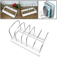 **包郵** 廚房可調節置物架 不銹鋼烘培收納架 5格可調節 鍋蓋儲物架 廚房置物架