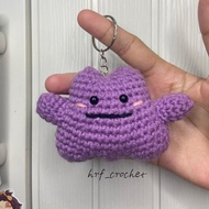 GANTUNGAN Pokemon ditto Crochet Bag Keychain | Cute key chain/gemoy Cute keychain