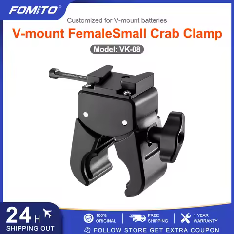 FOMITO Camera V-Lock Super Clamp V-Mount Battery Clamp Quick Release Plate Adapter for Sony DSLR BP 