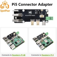 Raspberry Pi 5/4B Adapter Micro HDMI to HDMI 4K All Ports To Pi's USB Side Adapter Board HAT for PI5