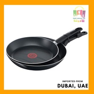 ❀⊕❍Tefal Cook 'N' Clean 32 cm Frypan with Tefal Cook 'N' Clean 26 cm Frypan, Black, Aluminium