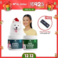 Dr Shiba Happy Tummy & Pro Immune Dog Treats Dog Multivitamins: Dog Food for Overall Dog Health