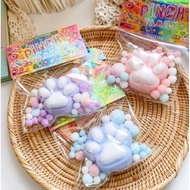 TABA SQUISHY Pinch Hamster Cheese Squeeze Cheese Squisi Soft Stress Relief Cat paw toy Taba Squishy 