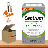 Centrum Silver Adults 50 Plus Vitamins, Multivitamin Supplement, for Men and Women, 125 Count + Incl