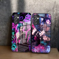 Jinx Arcane fan art Phone Case Glass for Samsung Galaxy S20 S21 S22 S24 S23 S24FE Ultra Fe Plus S10 