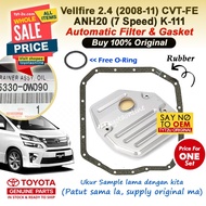 Vellfire Alphard 2.4 (08-14) Automatic Filter & Gasket (CVT) Auto ANH20 35168-63010 35330-0W040 3533